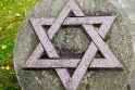 Pamatyti: Dovydo žvaigžde papuoštas akmuo yra Klaipėdos žydų bendruomenės namų kiemelyje.