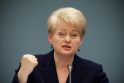 D.Grybauskaitė apie K.Prunskienės partiją: džiaugiuosi, kad atvirai deklaruojama, su kuo turime reikalą