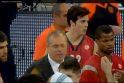 Baskų sirgalius CSKA treneriui į galvą sviedė apelsiną