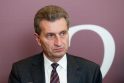 G. Oettingeris: naujienų dėl „Gazprom“ tyrimo gali tekti laukti metus