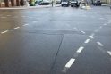 Klaipėdos centre įtrūko gatvės grindinys (foto)