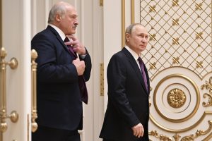 Po vizito pas Baltarusijos prezidentą V. Putinas vėl grasina atominiais ginklais