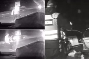 Nuo policijos sprukusį automobilį sustabdė tik pareigūnų panaudotas „ežys“
