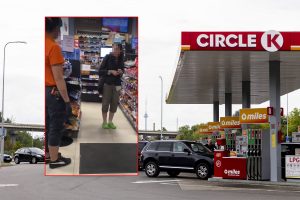 Degalinėje „Circle K“ darbuotojai trūko kantrybė: davai p****ni pro duris, z******a jau