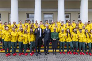 Prezidentas Lietuvos kurčiųjų sportininkams linkėjo pergalių ir palaikyti ukrainiečius