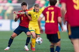Lietuvos jaunimo futbolo rinktinė neatsilaikė prieš Ispaniją
