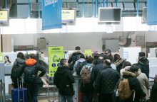 Vilniaus oro uoste – didžiulės eilės