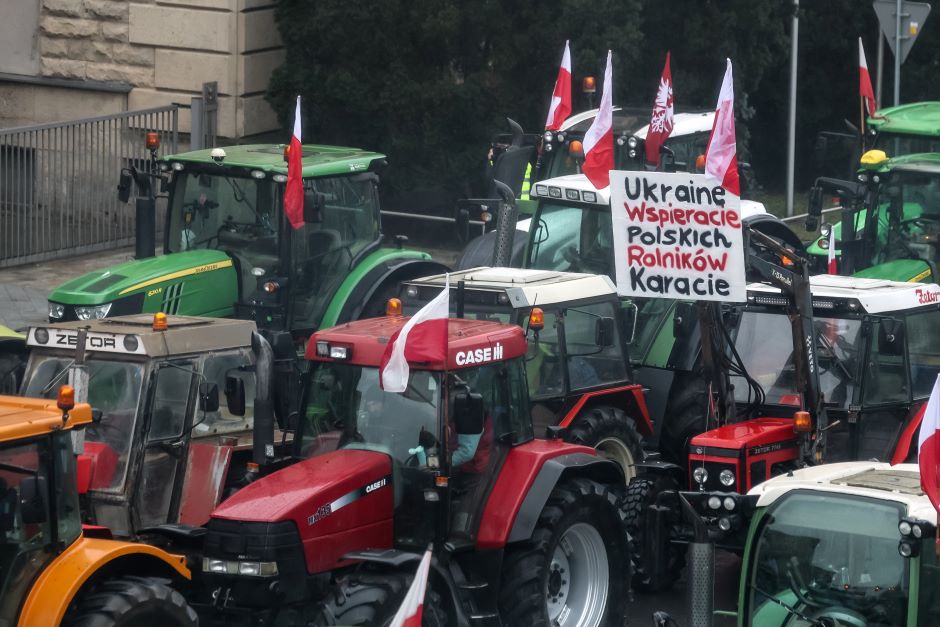 Ukraina oburzona protestami polskich rolników na granicy