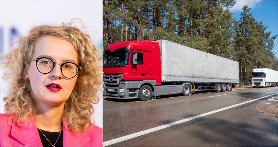 A. Armonaitė: vi vil foreslå å forby transport av visse varer med dobbelt bruk gjennom Litauen