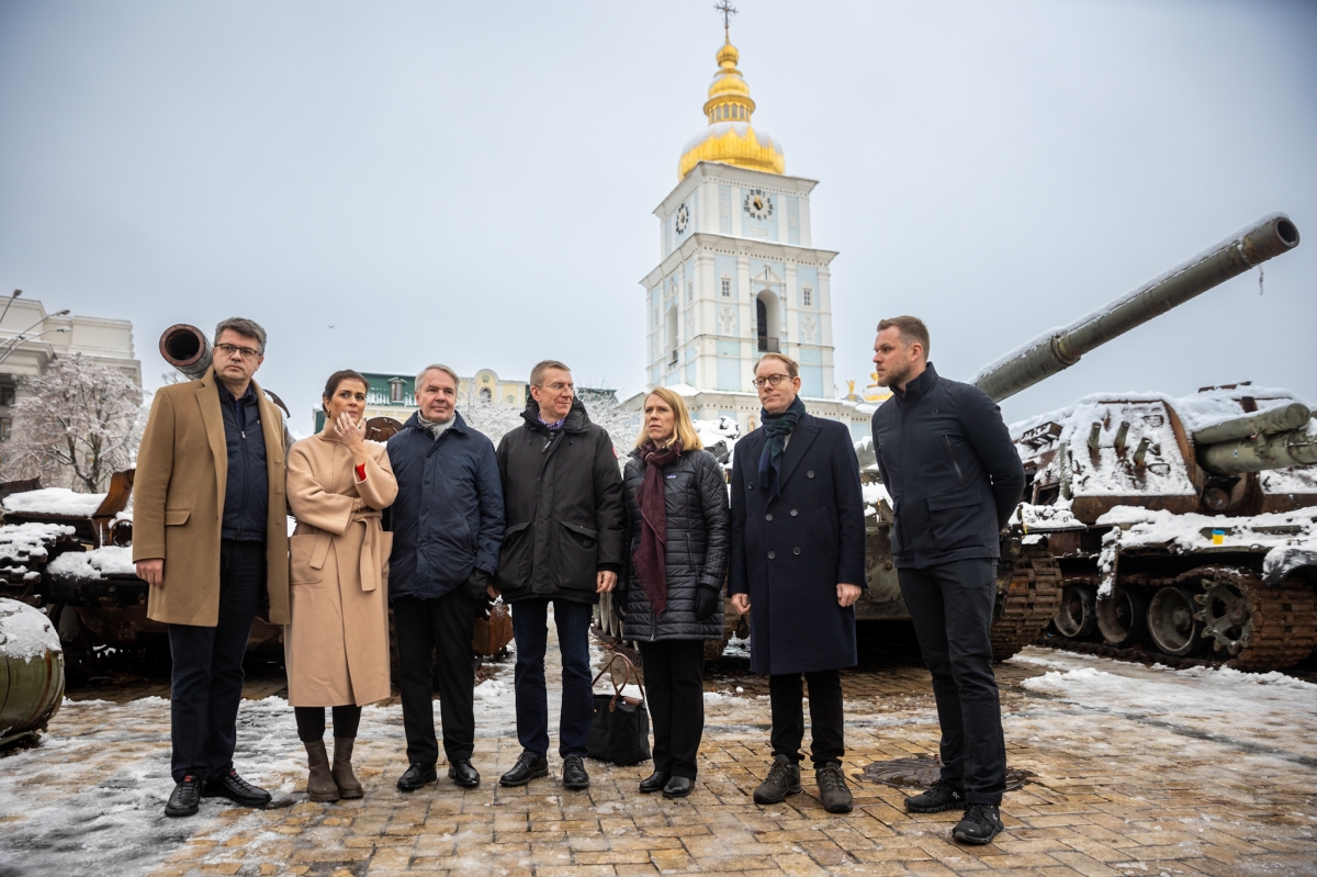 G. Landsbergis besøker Kiev sammen med kolleger fra andre land