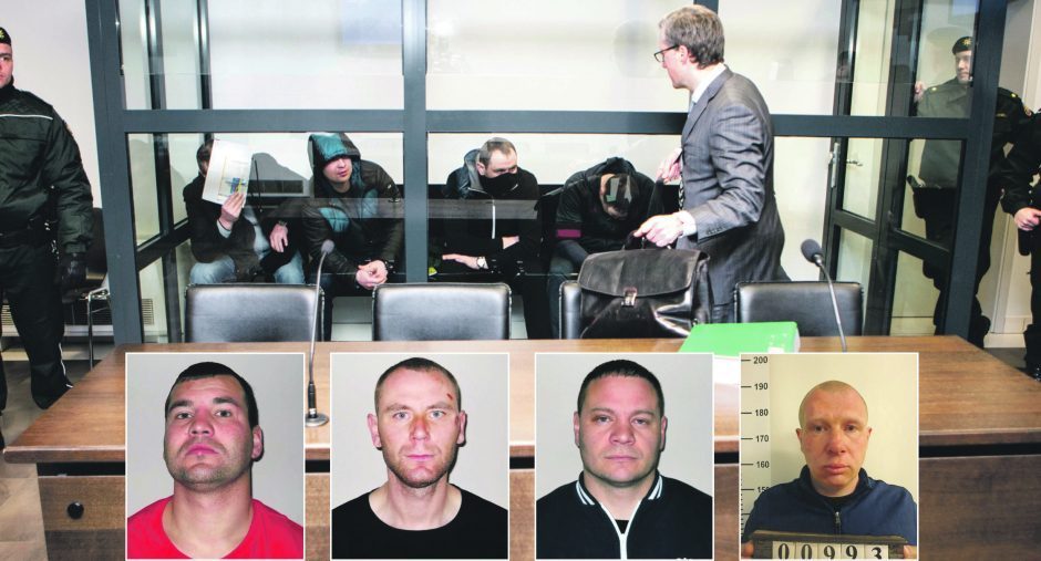 Straffene halvert for medlemmer av gjengen som opererte ikke bare i Kaunas, men også i Norge