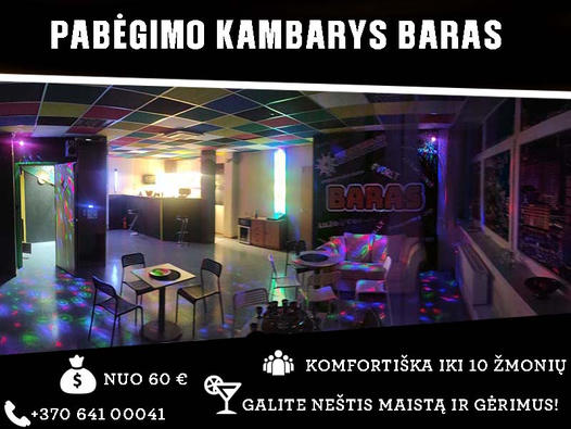 pabegimo kambarys Kaune