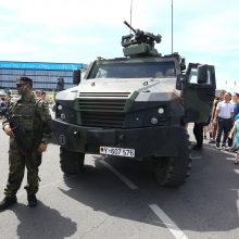 Kaune ir Vilniuje – pratybose dalyvaujančios karo technikos paroda