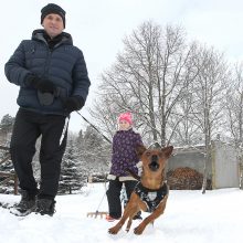 Sniego dienos pramogos į Pažaislį sukvietė būrį kauniečių