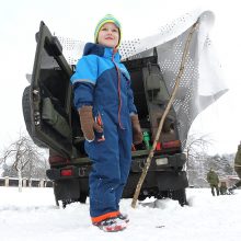 Sniego dienos pramogos į Pažaislį sukvietė būrį kauniečių