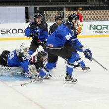 Pasaulio ledo ritulio čempionatas Kaune startavo estų staigmena