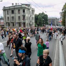 Parodos kalno šturmas: žmonės kopė kirpdamiesi, su vaišių stalais, šunys – neštuvuose