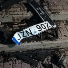 Vėlų vakarą Klaipėdoje siaubą kėlė BMW