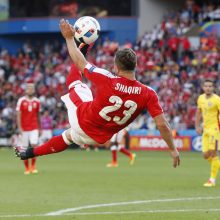 Rumunų ir šveicarų rungtynės Europos futbolo pirmenybėse baigėsi taikiai