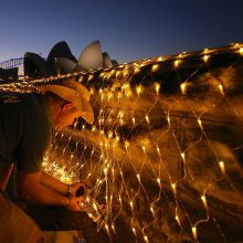 Australijoje vyksta įspūdingas šviesų festivalis 