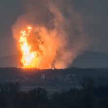 Austrijos pagrindiniame dujotiekių mazge įvyko sprogimas, yra aukų