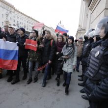 Per protestą sulaikytas Kremliaus kritikas A. Navalnas iš policijos paleistas