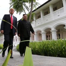 D. Trumpas ir Kim Jong Unas pasirašė svarbų dokumentą: paaiškėjo jo detalės