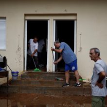 Atėnus po pražūtingų miškų gaisrų užklupo potvynis