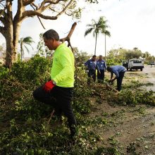 Susilpnėjusi „Irma“ kelia rekordinį potvynį Džeksonvilyje