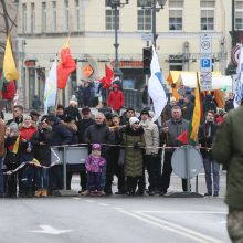 Vasario 16-osios minėjimo metu Š. Butkui įteikta miesto vėliava