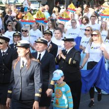 Jūros šventės eisena nuvilnijo Klaipėdos gatvėmis