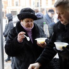 Žvejų ir jūrininkų vaišių neliko per valandą