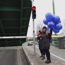 Klaipėdoje pakilo Pilies tiltas: to reikėjo Mikei Pūkuotukui