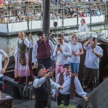 Klaipėda sveikino istorinių laivų flotilę