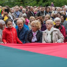 Klaipėdiečiai kartu su viso pasaulio lietuviais giedojo Lietuvos himną