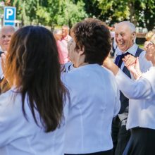 Prie „Žvejo“ paminklo sukosi šokėjai