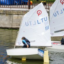 Švęsdami „Meridiano“ 70-metį, mažieji klaipėdiečiai buriavo Dangėje