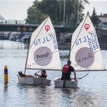 Dangės upėje gaudė „Optimistus“