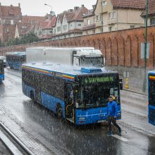 Uostamiestį skandino lietus: patvino gatvės, kiemai