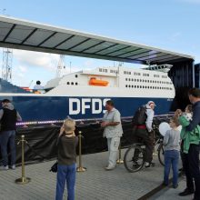 DFDS pristatė iš lego pastatytą keltą