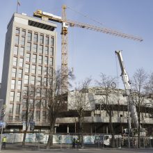 Klaipėdos muzikinio teatro atnaujinimo darbai: krano misija baigta