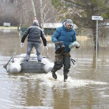 Purmaliuose vanduo tuoj sieks namų stogus