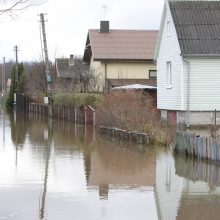 Purmaliuose vanduo tuoj sieks namų stogus