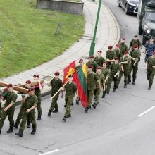 Nešdami kryžių kariai nužygiuos iš Klaipėdos į Kryžių kalną