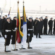 „Pakrikštytas“ naujas karo laivas