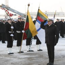 „Pakrikštytas“ naujas karo laivas