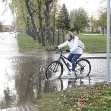 Uostamiestis vėl skęsta: smarkiai užlieta Liepų gatvė