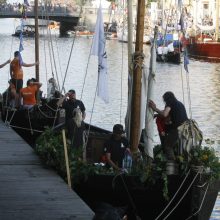 „Dangės flotilė“ įplaukė į Klaipėdos širdį