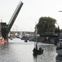 „Dangės flotilė“ įplaukė į Klaipėdos širdį