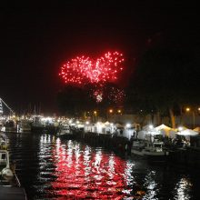 Jubiliejinės Jūros šventės dangų nušvietė įspūdingi fejerverkai